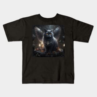 Dark Angel British Shorthair Kids T-Shirt